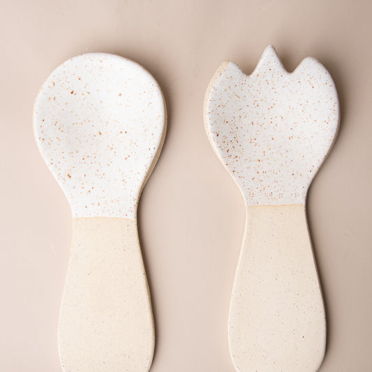 Salad Servers | White